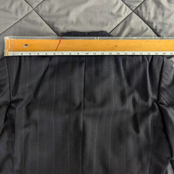 BAUMLER SUIT - JACKET/BLAZER + SUIT PANTS WOOL BLEND IN NAVY (56 44R 32x30) - Picture 10 of 16